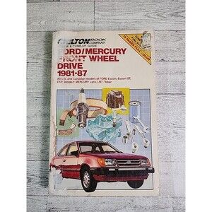 Chilton Ford Mercury 1981-87 Repair Manual Device Tune Up Guide Car Shop Book
